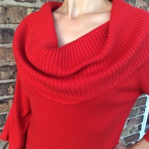Kenneth Cole NY Red Cowl Neck Sweater, size S